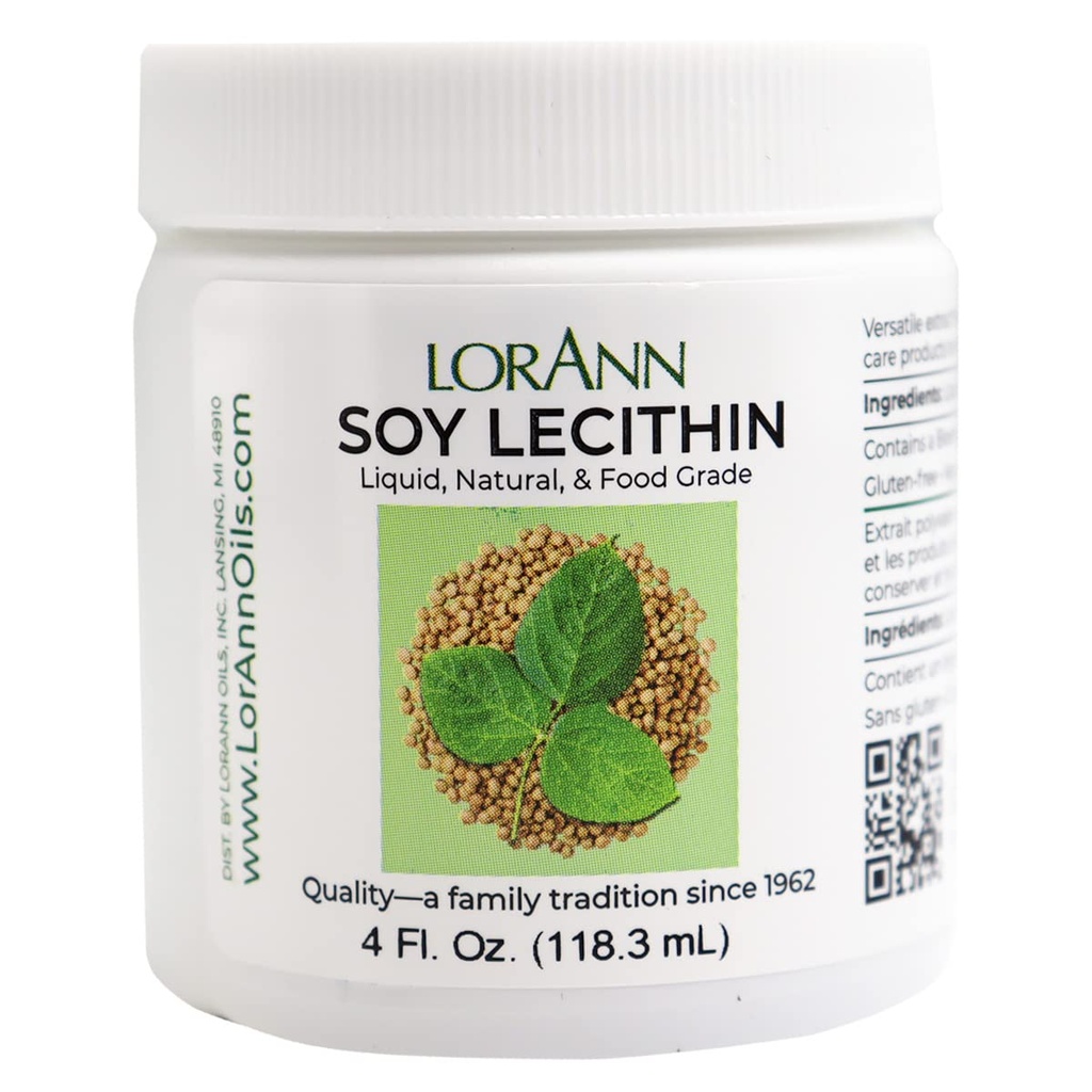 LorAnn Lecithina (Liquid) 4 Ounce Jar
