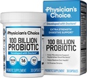 Legens CHOICE 100 milliarder Advanced Probiotic - 16 Strains + organiske prebiotika - Digestive & Gut Health - Støtter anledningssykdommer, diarré, Gas & Bloating - Probiotika for kvinner og menn