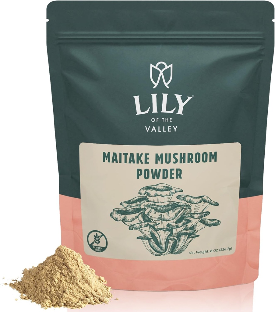 VALLEY Maitake Mushroom Powder - Grifola Frondosa - Great for Coffee & Smoothies - Vegan & Gluten-Free - Pouch erreealagarriz betea (4oz, 113g)