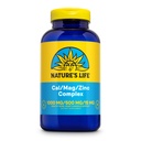 Nature's Life Cal Mag Zinc Complex - Calcium, Magnesium, & Zinc D3 Supplement, 800 mcg per Serving, Trace Mineral Support for Bones and Teeth, Vitamin Formula for Men and Women - 250 Count Tablets
