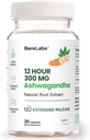 Ashwagandha 300 mg + 12 uur tijd release root Extract (Prolanza®) + Stress, Slaap & energie ondersteuningssupplement voor mannen en vrouwen - 30 dagen levering
