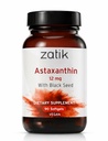 Zatik Naturals - Astaxanthin 12mg with Organic Black Seed, Antioxidant, 90 Vegan Softgels