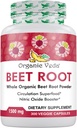 Bio Veda Beet Root Capsules 1500mg - 300 Beet Root Powder Capsules with High Strength Nitrates to Support Circulation, Nitric Oxide, Energy, Endurance & Stamina - Non-GMO & Gluten-Free