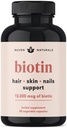 Hair Vitamins - Biotin 10000 mcg with Vitamin A, E, C, D & Adaptogens to Support Hair, Skin & Nails - Biotin Supplement for Health & Growth | Vegan, Non-GMO, Gluten Free | 60 Capsules & 30 Servings