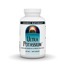 Source Naturals Ultra Potassium, Maintains Muscle & Nerve Function* - Dietary Supplement - 99 mg - 200 Tablets