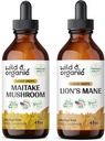 Wild & Organic Maitake Mushroom Tincture 4 fl oz & Lion's Mane Tincture 4 fl oz