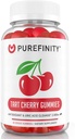 PUREFINITY Tart Cherry Gummies - Uric Acid Flush för Joint Relief & Recovery, Raw Juice Extract Antioxidant - Non-GMO, Gluten Free, Vegan, 60 Count