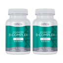 Omax3 Advanced Vitamin B Complex 50MG with Biotin | Strong & Shiny Hair, Skin Nails, Support Stress, Immunity, Energy Metabolism, 90 Capsules/per Bottle (2 Bottles)