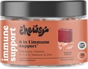 Chewsy 6-in-1 Supporto Immune Supplemento Chews fruttato con Elderberry, Vitamina C, A & D, Zinc & Selenium - 30-Day Supply, Vitamine Immunità individualmente Wrapped per adulti e bambini (1)