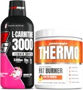 PROSUPPS L-Carnitina 3000 Estimulante Livre de Tiros Líquidos (31 Servings, Dragon Fruit) e termo-gordura Queimando Pó termogênico (25 Servings, Mango fundido)