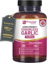 Premium Odourless Garlic kapsulak | 45.000 mg bigun bakoitzeko | 200 bigungel (ez tabletak) Super High Indarra | Hotzak Prentsa eta Desodourizatutako Premium Garlic Oil Extract from Allium Sativum