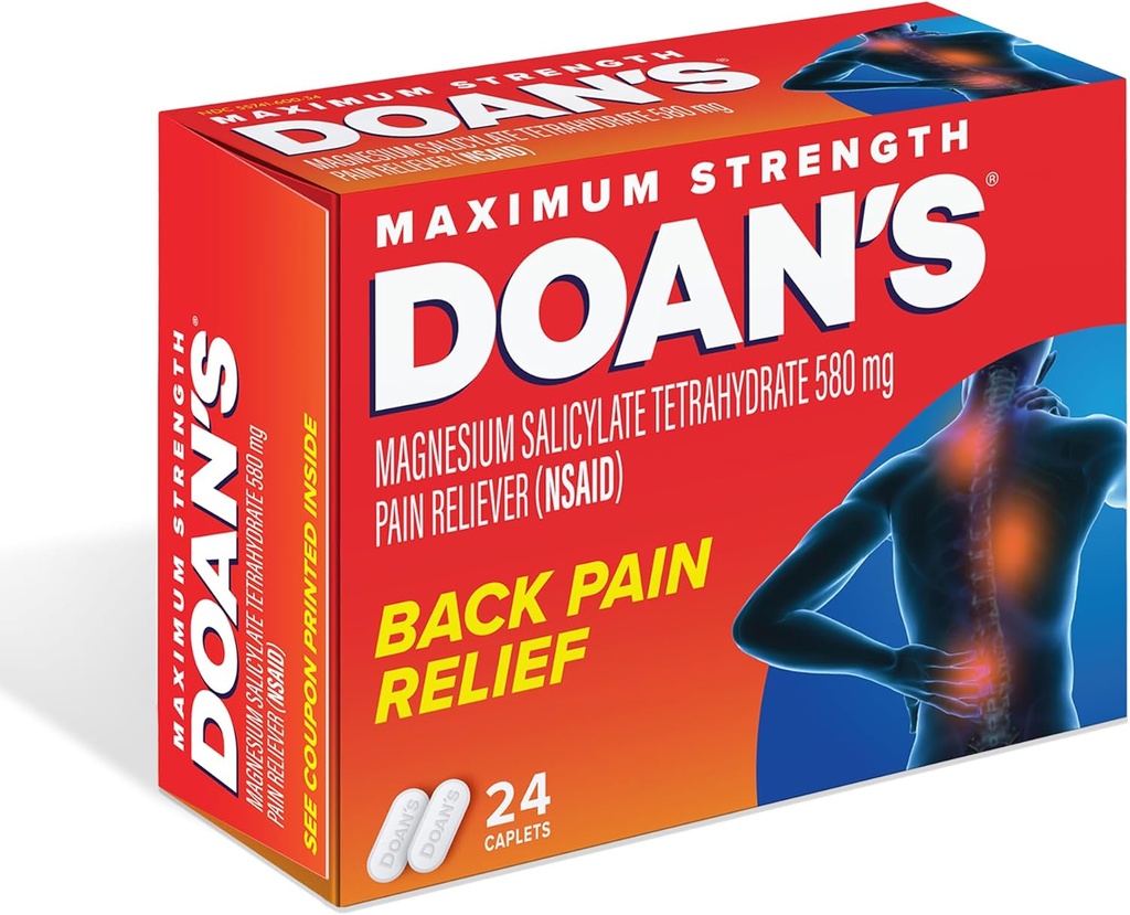 Doans Extra Strength Pain Reliever Caplets, 24 κόμης