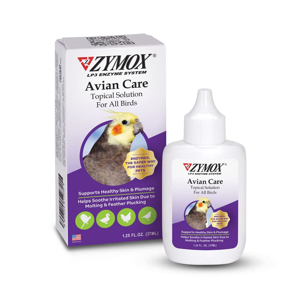 ZYMOX Avian Care Topical Solution w/o Hydrocortisone - 1.25 oz