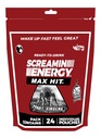 Screamin Energy Max Hit - energiakaadrid ekstra tugevus ženšenni ja kofeiiniga - 100% B-1, B-2, B-3, B-6, B-7 ja B12 Coffee Mocha, 24 Count