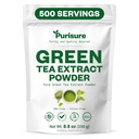 Purisure Green Tea Extract Powdered Tea from Premium Green Leaf Unsweetened Vegan Tea for Latte & Smoothie Recipe All-Natural Antioxidant Green Tea Powder with EGCG & Polyphenols 500 Servings