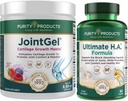 Prodotti di purezza Bundle - JointGel (Berry Flavor) + Ultimate HA Joint Gel Berry Powder (Bioactive Collagen Peptides + MSM) - Ultimate H.A. (BioCell Collagen, Quercetin, Acido ialuronico + di più)