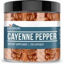Earthborn Elements Cayenne Pepper 200 Capsules, Pure & Onverdund, Geen Additieven
