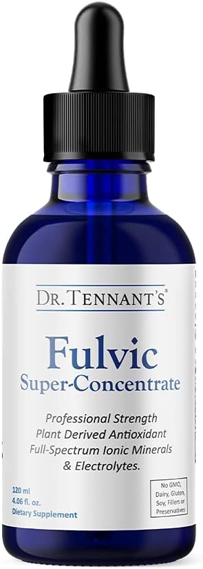 Dr. Tennant 's Fulvic' s Superconcentrate Liquid 124; Enhances Cellular Energy & Detoxifikasi