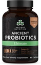 Probióticos de nutrición antiguos, Probióticos Ultimate 100 millones de UF*/Serving, Digestive e Immune Support, Gluten Free, Antiguos Superfoods Blend, 60 cápsulas