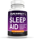 10-in-1 Natural Sleep Aid Capsules | Non-Habit Forming Supplement for Longer Deeper Rest with Calcium, Chamomile, Goji, St Johns Wort, 10 Mg Melatonin - 60 Capsules