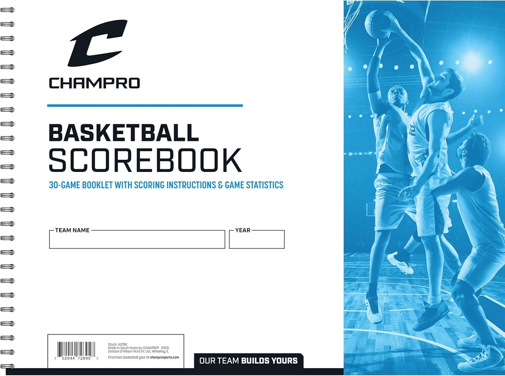 Champro Basketball Score Book (bianco)