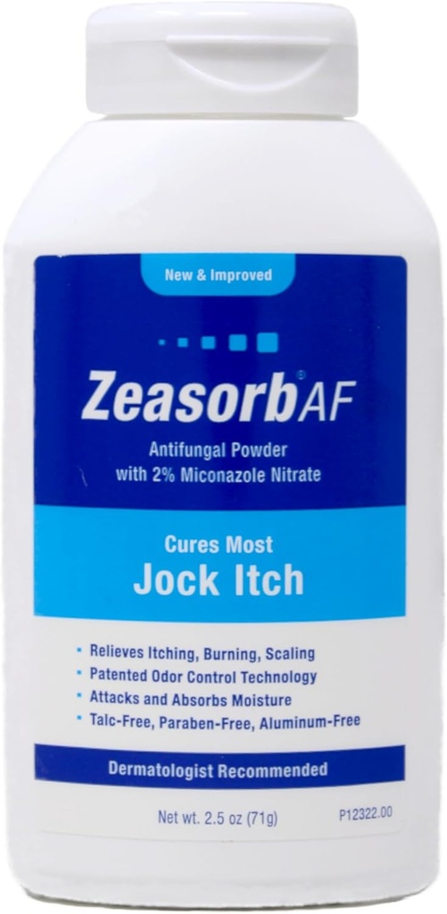 Zeasorb-AF Super Absor Bent Antifulal for Jock Itch 2.5 Oz (Pack of 11).