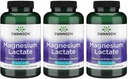 Swanson Magnesium Lactaat - Mineral Supplement Promoting Muscle and Bone Health Support - Lactose-Free Lactate Mineral Form for Gentle Absorptie - (120 Capsules, 84mg Each) 3 Pack