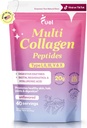 Гориво Multi Collagen Pettides на прах  по 20g Hydrolyzed Collagen I, II, III, V & X за коса, кожа, нокти и съвместна поддръжка по-добра абсорбция безплатно Keto & Gluten, Unflavored 9.31oz