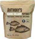 Anthony's Hydrolyzed Marine Collagen Peptides, Gluten-Free, Paleo och Keto Friendly, Unflavored, 1-Pound