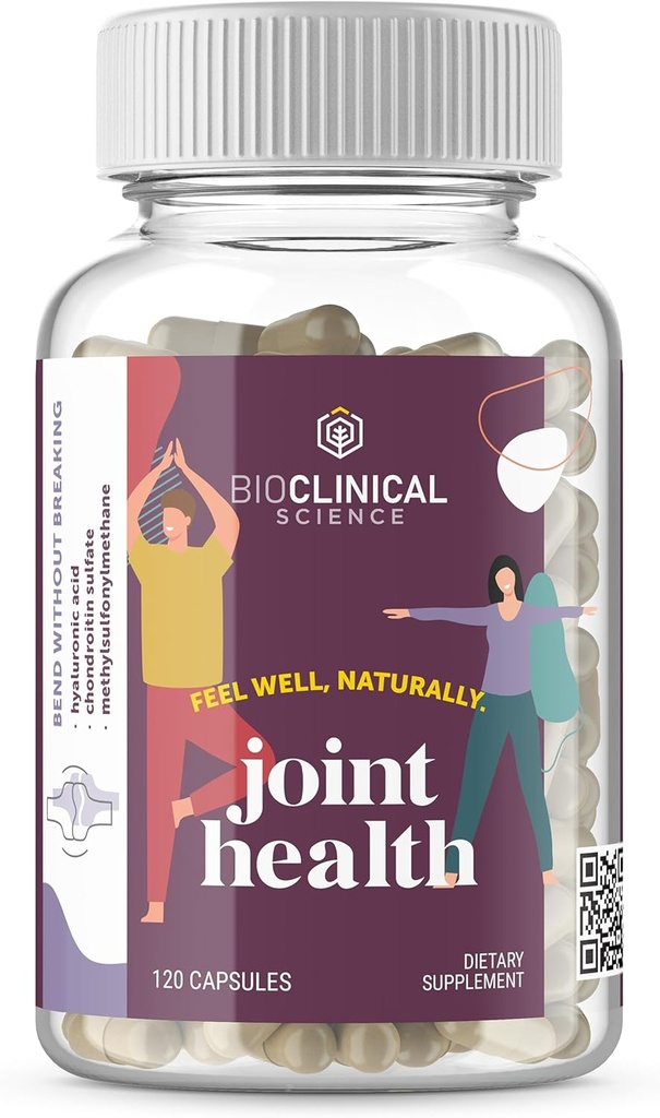 Salut Joint - Científicament formulat amb Chondroitin Sulfate, Àcid hipèrdic, i Metylsulfonymene - 120 Capules - 60 Daysy