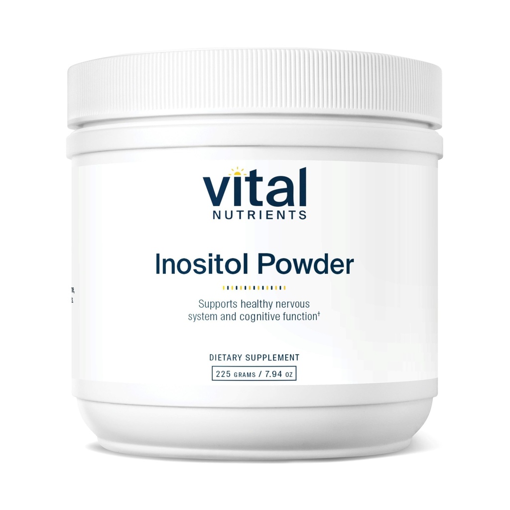 Vital Nutrients Inositol Powder - Myo Inositol Supplement for Women and Men - Supports Energy, Nervous System, Metabolism & Ovarian Function* - Vegan, Gluten, Dairy, Soy Free - 56 Servings
