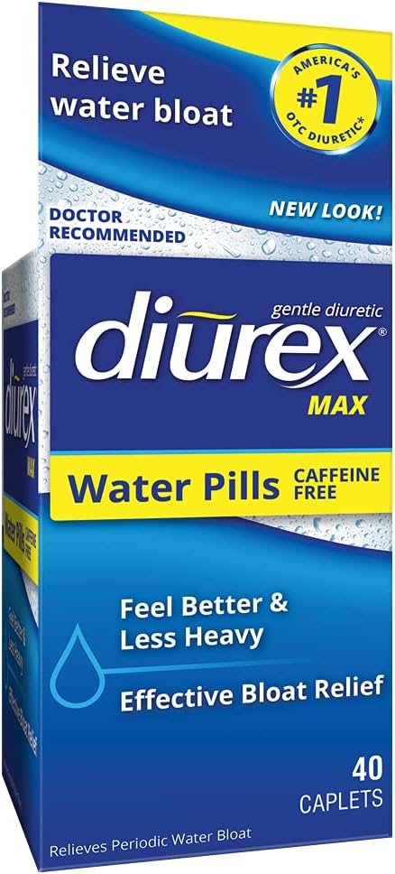 Diurex Max - Massima resistenza Caffeina Pillole Diuretiche gratuite - Relieve Bloat acqua