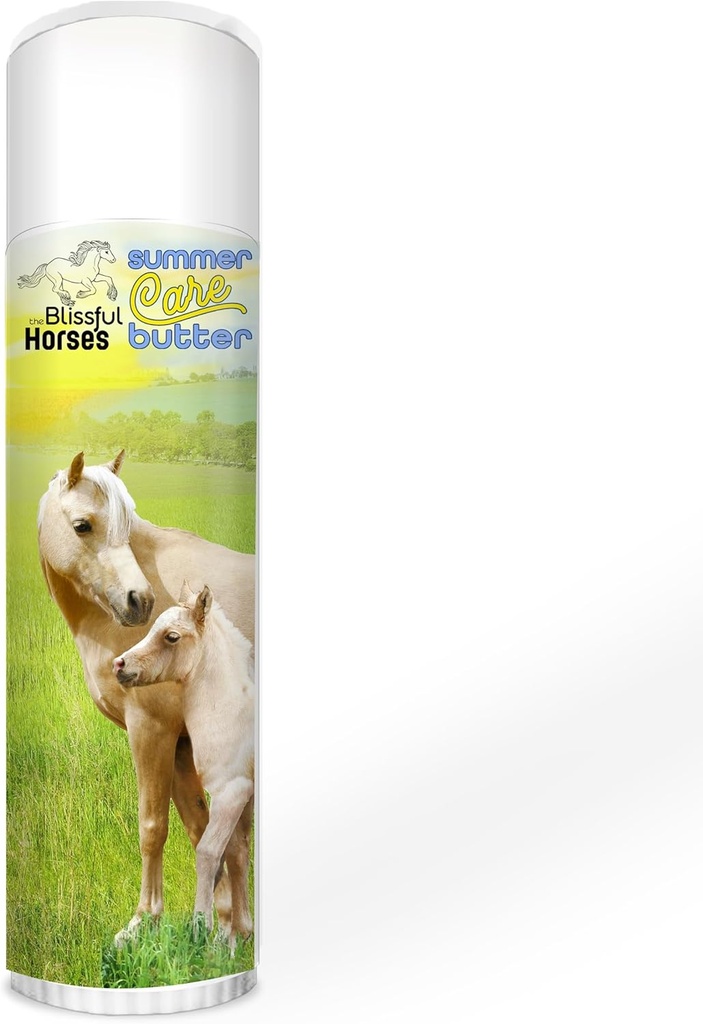 The Blissful Horses Summer Care Sun Butter, Gentle Horse Sunscreen, Easy-to-Apply Equine Sunblock Solution, Must-Have Horse Essentials for All Day Sun Protection, 0.50 oz.
