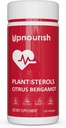 UpNourish Plant Sterolit Citrus Bergamot täydentää CoQ10, Omega 3, Olive Leaf, Turmeric Curcumin, Mustavalkosipuli ja Niacin - 120 Softgels