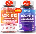 NEVISS 1 Pack Vitamin ADK dengan B12 + 1Pack Potasium Gummies