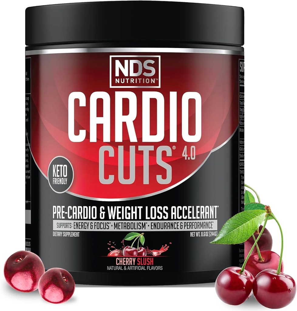 NDS Nutrition Cardio snijdt 4.0 - Cherry Slush - 8.6 oz.