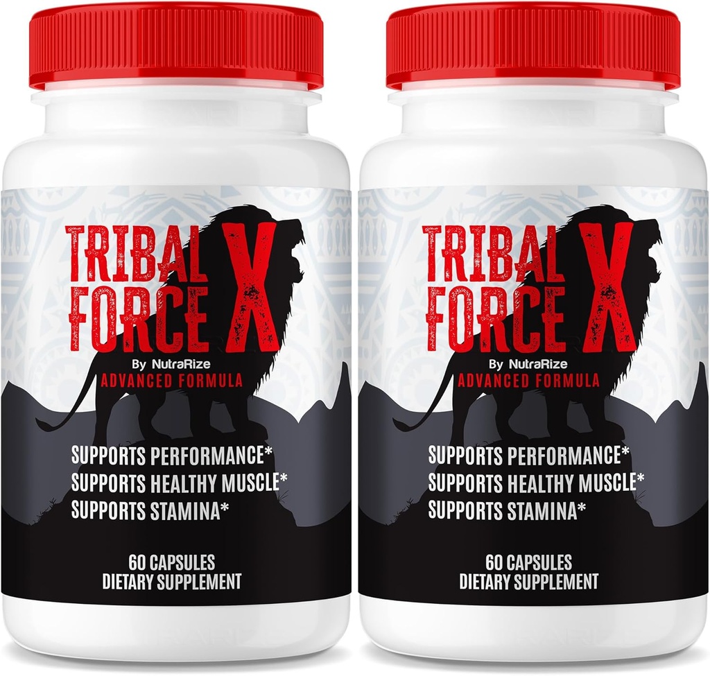 (2 paket) Tribal Force X Kapsule, TribalForceXL Max Podpora zmogljivosti za moške, TribalForce X Vse naravne tablete, TribalForces XXL moški Formula za trajno energijo, TribalForces X Review (120 kapsul)