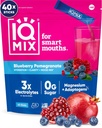 IQMIX Hydration Electrolyte Powder – 4-σε-1 Formula for Hydration, Mental Clarity, Mood and Recovery – Μείγμα ποτού χωρίς ζάχαρη, Keto, Magnesium L-Threonate, Mane Lion’s 40 Count Blueberry Ρόδι