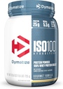 Dymatize ISO100 Hydrolyd Protein Powder, White, Gourmet Vanilla, 25.6 Ounce
