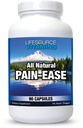 LifeSourceVitamins Pain Ease 90 Capsules | White Willow • Feverfew • Turmeric • Ginger • Bromelain