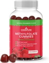 CogniTune Methylfolate Gummies - Easy to Take High Potency L-Methylfolate, Folate Supplement for Brain, Heart Health & Immunity, Delicious Strawberry Flavor, Non-GMO, Vegan, Gluten-Free