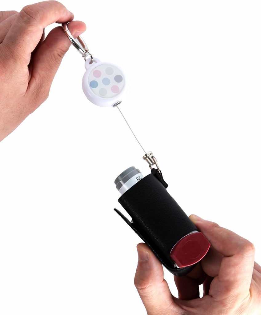 Inhaler Travel Case with Retractable Key Chain, When You're opens,Quick Access Inhalers (No Asthma Inhalers)