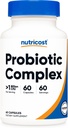 Nutricost Probiotický komplex (> 1 bilion CFU) 60 Kapsle - Bezlepkové, Non- GMO