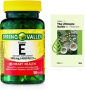 Spring Valley Vitamine E Heart Health Dietary Supplement Softgels, 180 mg (400 UI), 100 Compte + Guide exclusif VitaMax sur la vitamine (2 articles)