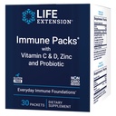 Life Extension - Immune Packs with Vitamin C & D, Zinc and Probiotic (30 Packs)
