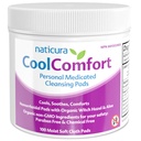 CoolComfort Personal Cleansing Pads com Hazel Bruxa Orgânica e Aloe Vera - Toalhas de ação All-Natural e rápida para queima de hemorróidas, coceira, dor e inchaço - 100 Pads - Sem Parabenos