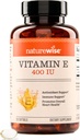 La natura Gesea Vitamina E 400 IU Softgels (180mg DL-Alfa) - Dairy, Guten Free - Antioxideant-Rich Dietary suplementari per Skins, Cor, i Imnenede Sanitat - 4 de Previsiony, 120