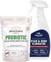 Rocco & Roxie Gato Probiótico Suplementos & Stain & Odor Eliminator Bundle