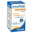 HealthAid ImmuProbio 50 Billion CFU Probiotic – Once Daily Digestive & Immune Support – with Prebiotic (FOS) & DDS-1 Strain – Acid & Bile Resistant – Vegan – 60 Capsules*
