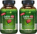 Irwin Naturals CoQ10-RED - 60 液态软胶,包2 - 高级心脏健康支持与硝酸氧化物助推器支持血液流动 - 60 总服务量